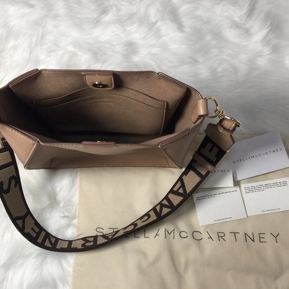 Stella McCartney Logo Crossbody Bag Sand color - Picture 7 of 9